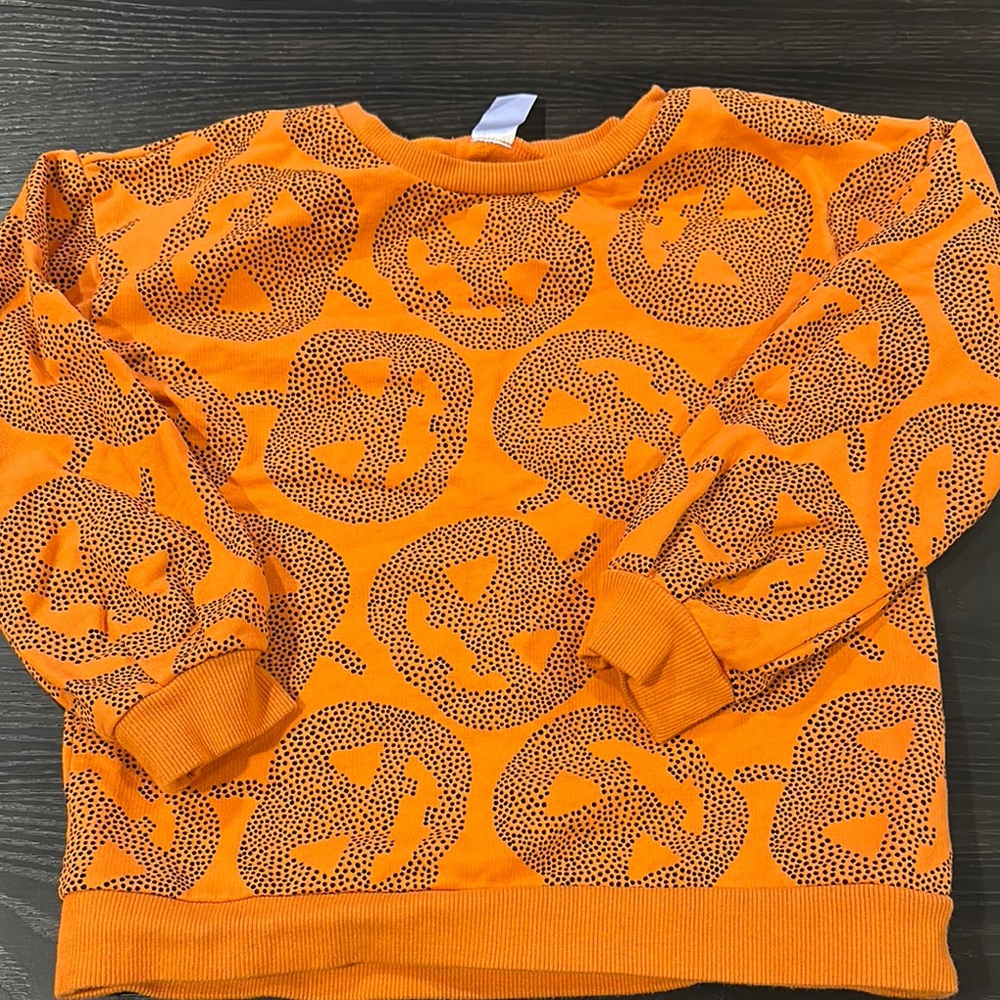 Carter's Orange Pumpkin Sweatshirt